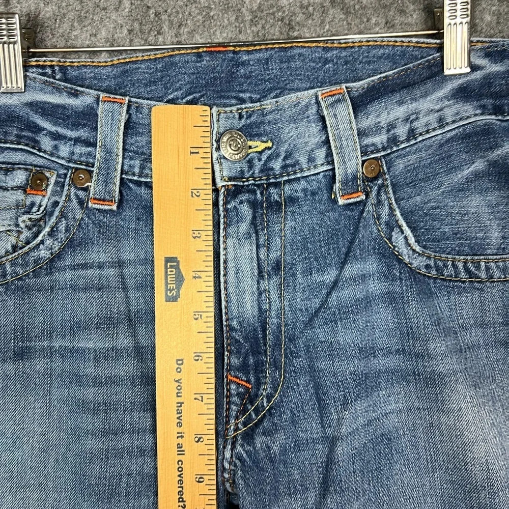 True Religion Light Blue Straight Jeans 36x32